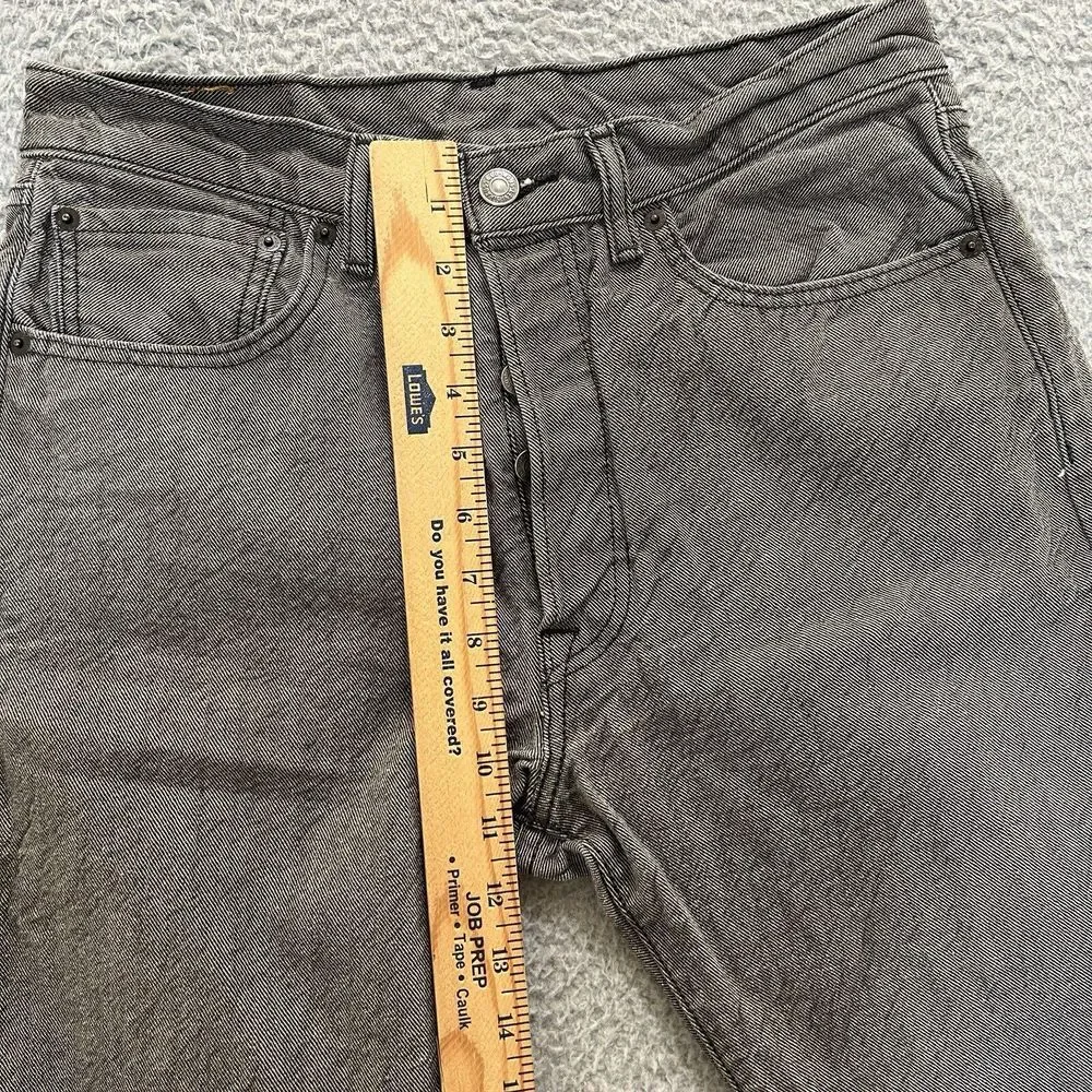 Levis‎ Jeans Mens 32x30* Black White Contrasted 501 XX Button Fly Straight Denim